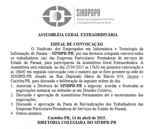 ASSEMBLÉIA GERAL EXTRAORDINÁRIA DAS EMPRESAS PARTICULARES ASSEMBLÉIA GERAL EXTRAORDINÁRIA DAS EMPRESAS PARTICULARES